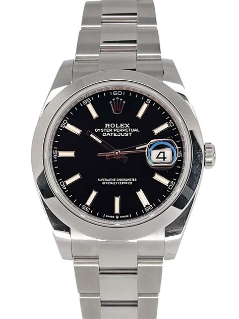 rolex datejust 41 smooth bezel black dial|rolex datejust 41 smooth bezel.